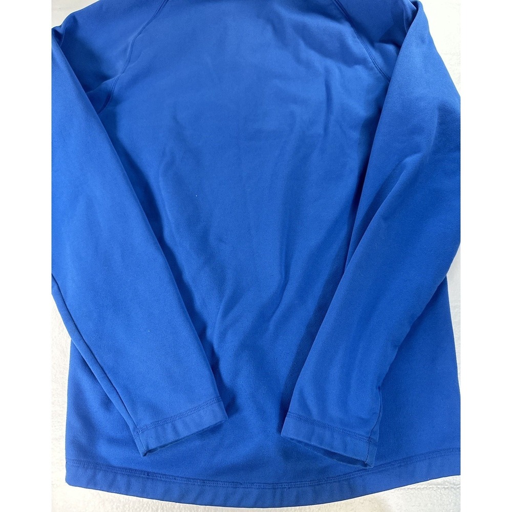 Adidas Jacket Pullover Men's Small S Quarter Zip Climawarm Fleece Blue Gray - Picture 4 of 14